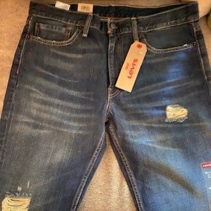 Brand New Blue Distress Jeans